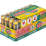 日立 アルカリ乾電池単3形(32本入
