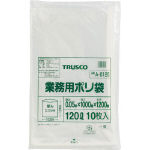 TRUSCO 業務用ポリ袋 厚み0.05X120L 10枚入