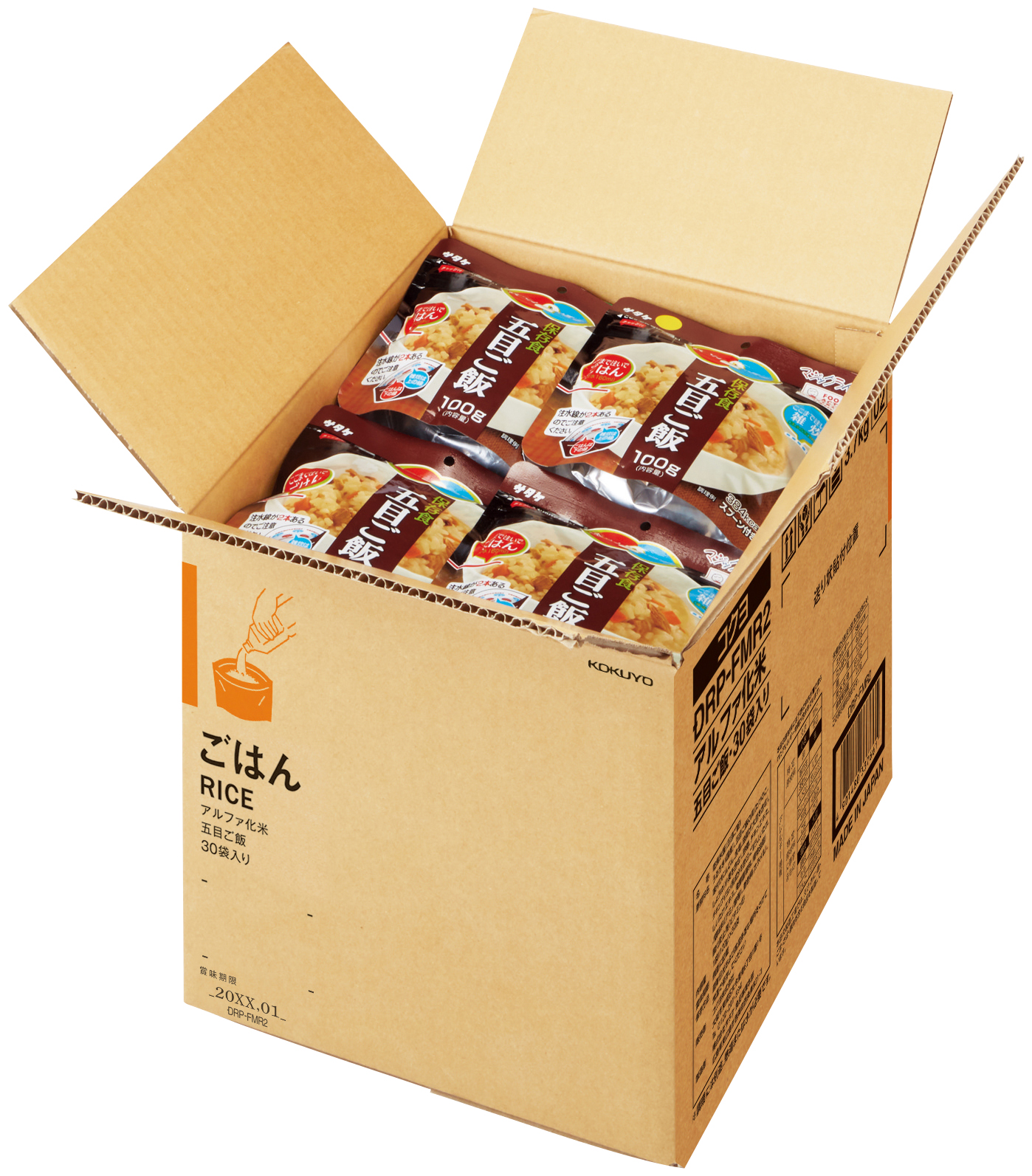 アルファ化米<PARTS-FIT>五目ご飯30袋入