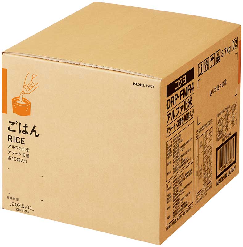 アルファ化米<PARTS-FIT>3種アソート30袋入