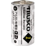 TRUSCO アルカリ乾電池 単1 2個入