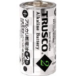 TRUSCO アルカリ乾電池 単2 2個入