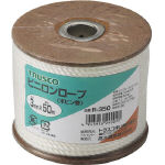 TRUSCO ビニロンロープ 3つ打 線径3mmX長さ50m