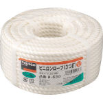 TRUSCO ビニロンロープ 3つ打 線径6mmX長さ30m