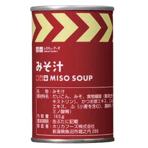 レスキューフーズ みそ汁缶 160g 24缶