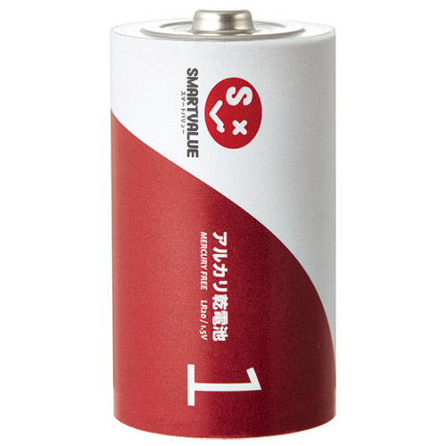 アルカリ乾電池Ⅱ 単1×100本N221J-2P-50