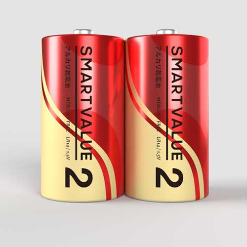 アルカリ乾電池Ⅱ 単2×2本 N222J-2P